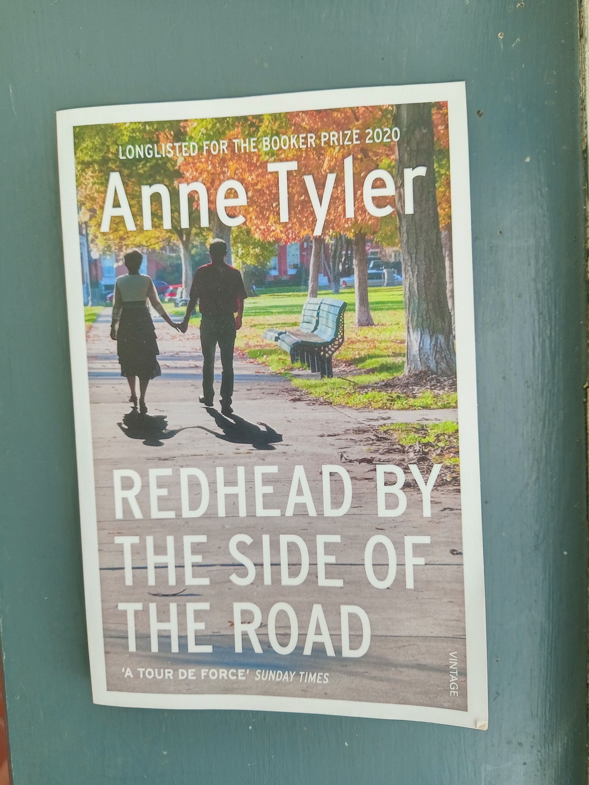 Giving and receiving books is exposing your heart	          Redhead by the Side of the Road by Anne Tyler
